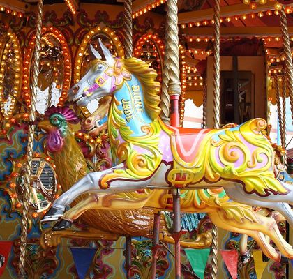 Carousel horse ride.